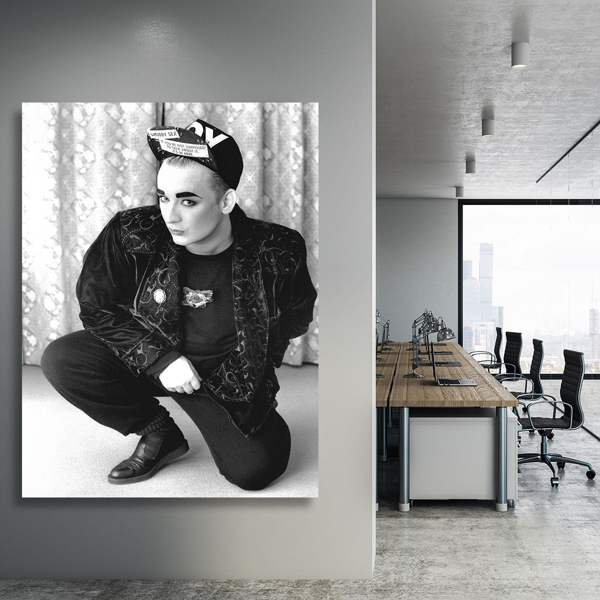 Boy George in 1987 Canvas Print or Poster - Canvas Art Rocks - 3