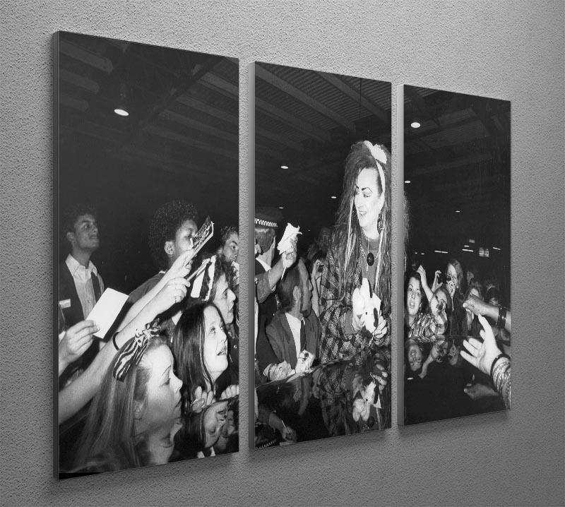 Boy George mobbed by fans 3 Split Panel Canvas Print - Canvas Art Rocks - 2