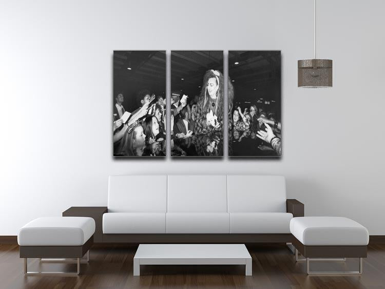 Boy George mobbed by fans 3 Split Panel Canvas Print - Canvas Art Rocks - 3