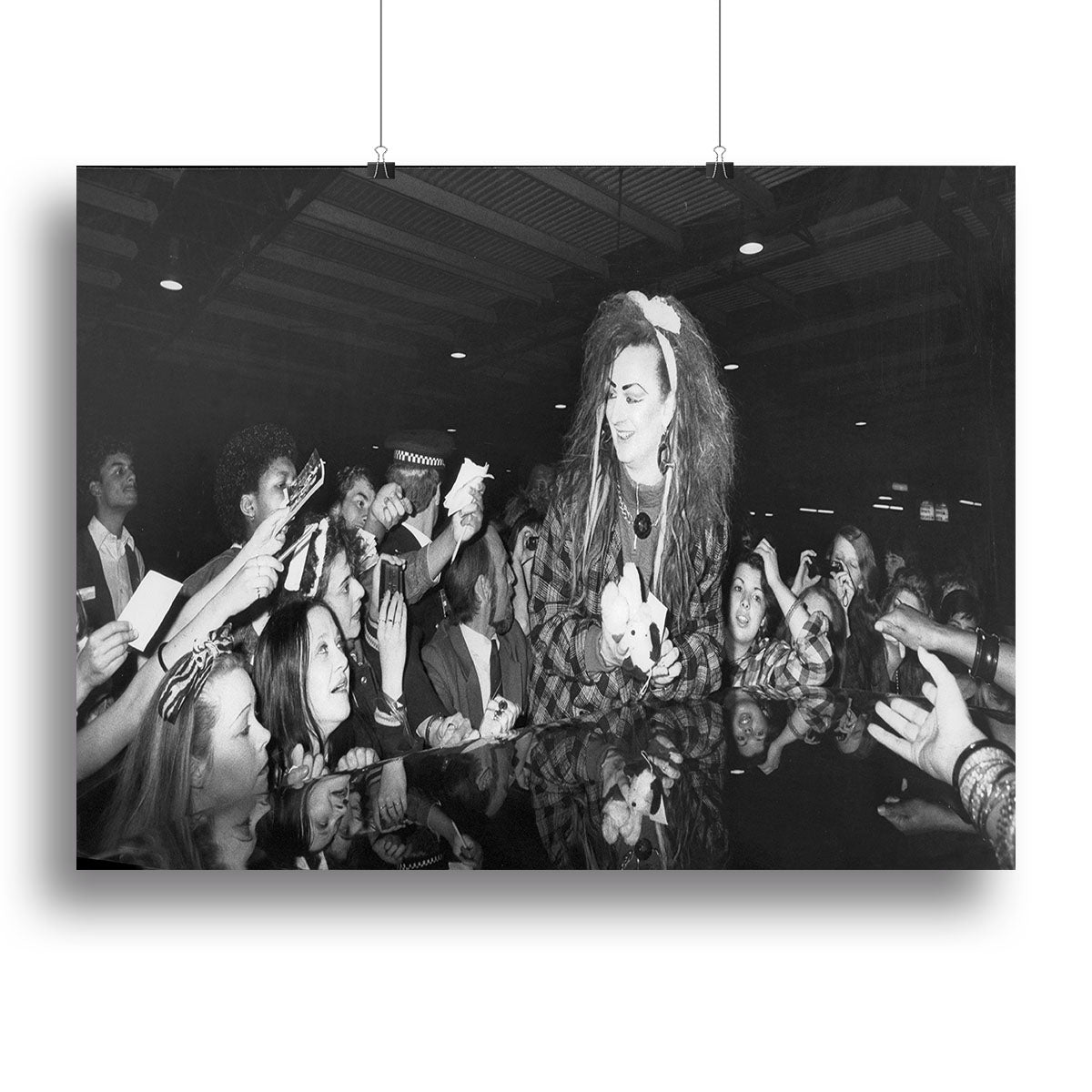 Boy George mobbed by fans Canvas Print or Poster - Canvas Art Rocks - 2