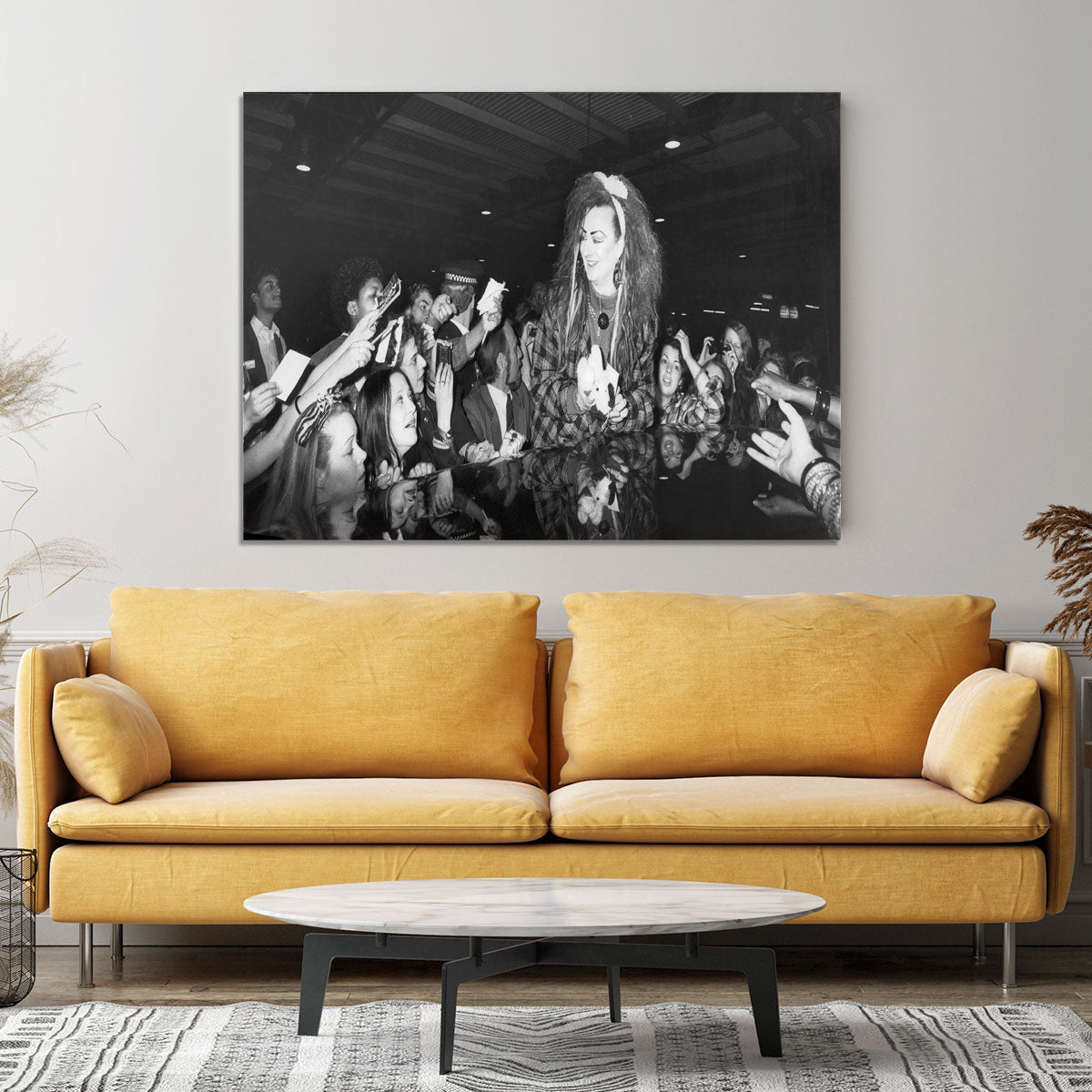 Boy George mobbed by fans Canvas Print or Poster - Canvas Art Rocks - 4