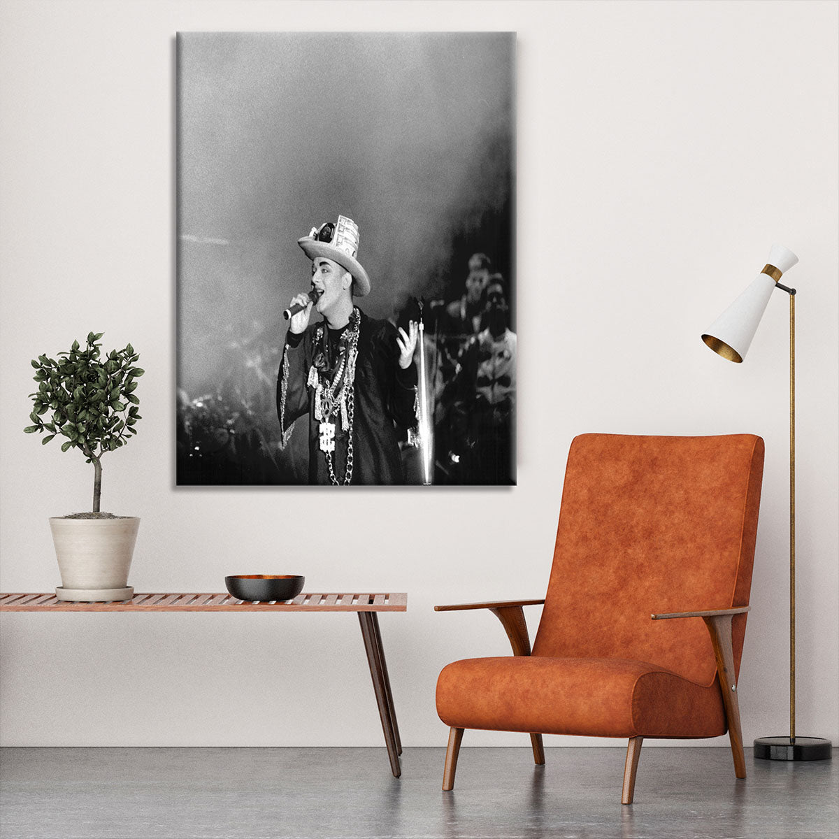 Boy George on stage Canvas Print or Poster - Canvas Art Rocks - 6
