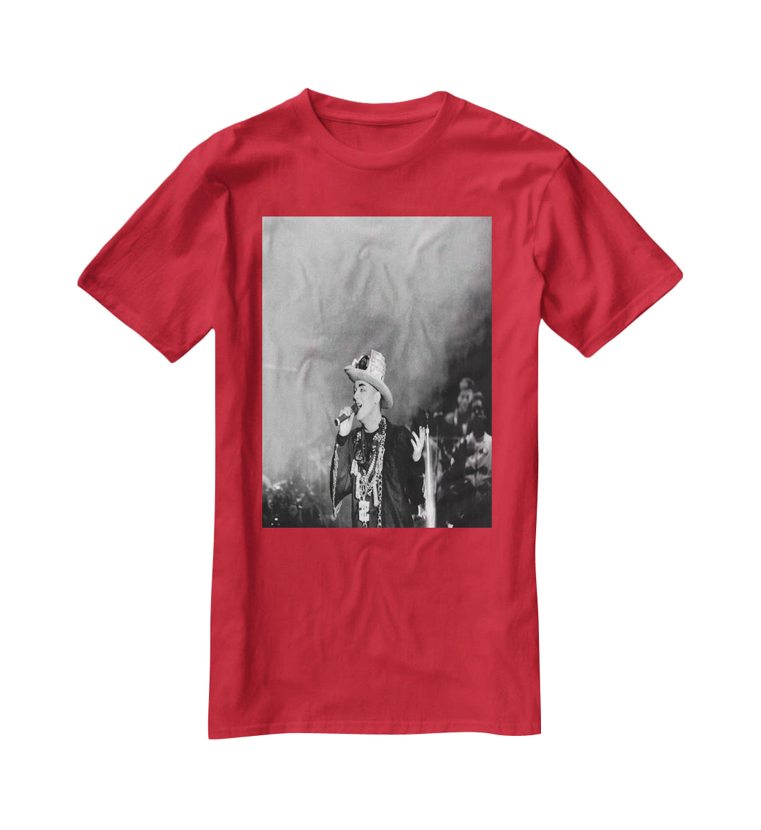 Boy George on stage T-Shirt - Canvas Art Rocks - 4
