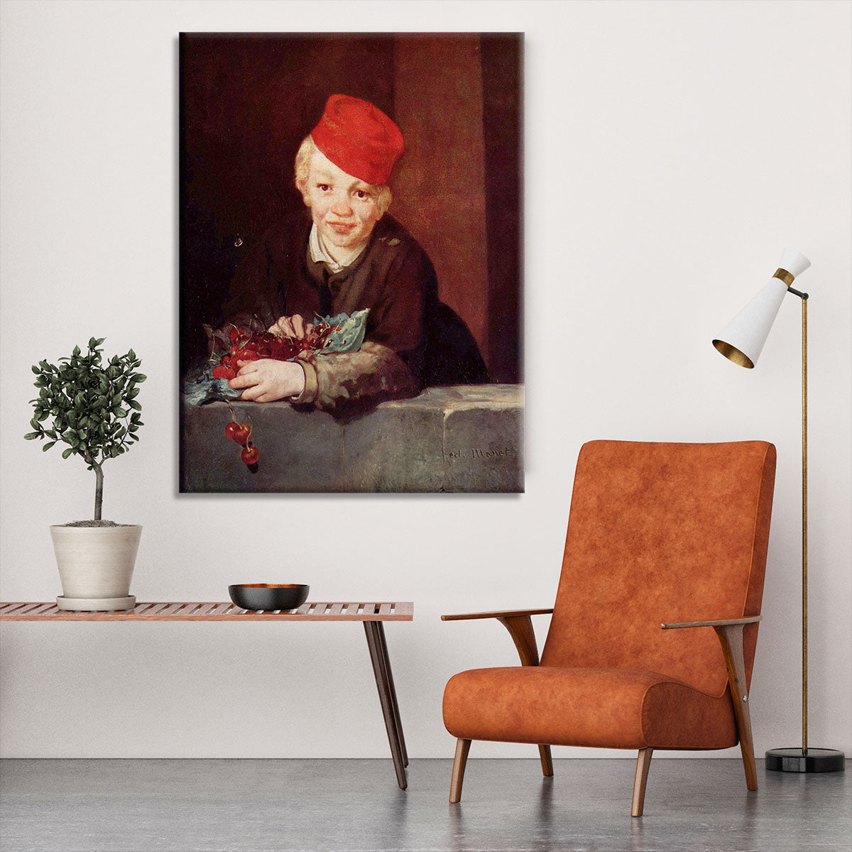 Boy with the cherries by Manet Canvas Print or Poster - Canvas Art Rocks - 6