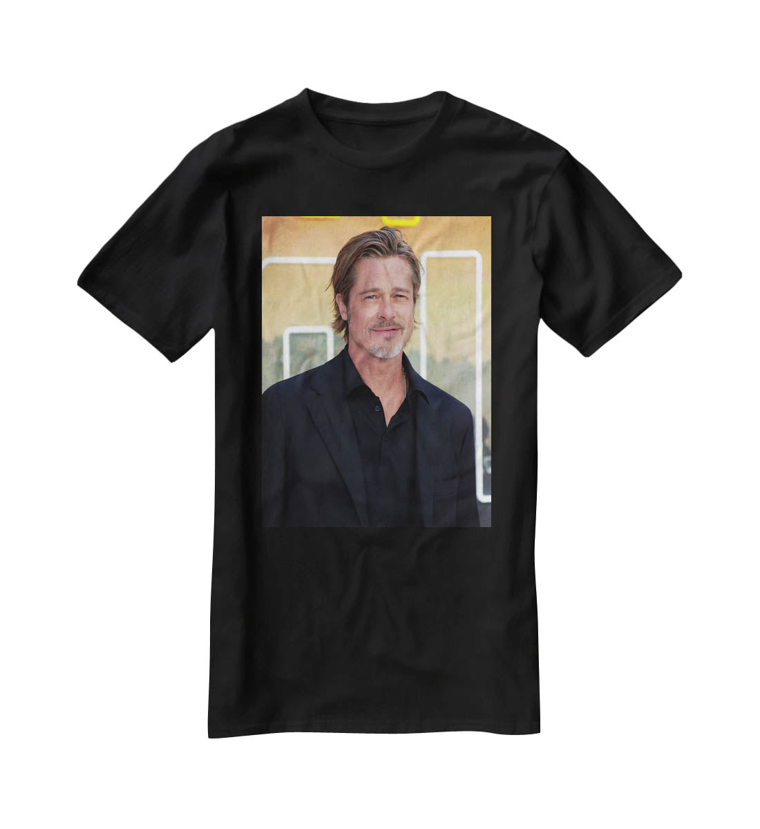 Brad Pitt Once Upon A Time In Hollywood Premiere London T-Shirt - Canvas Art Rocks - 1