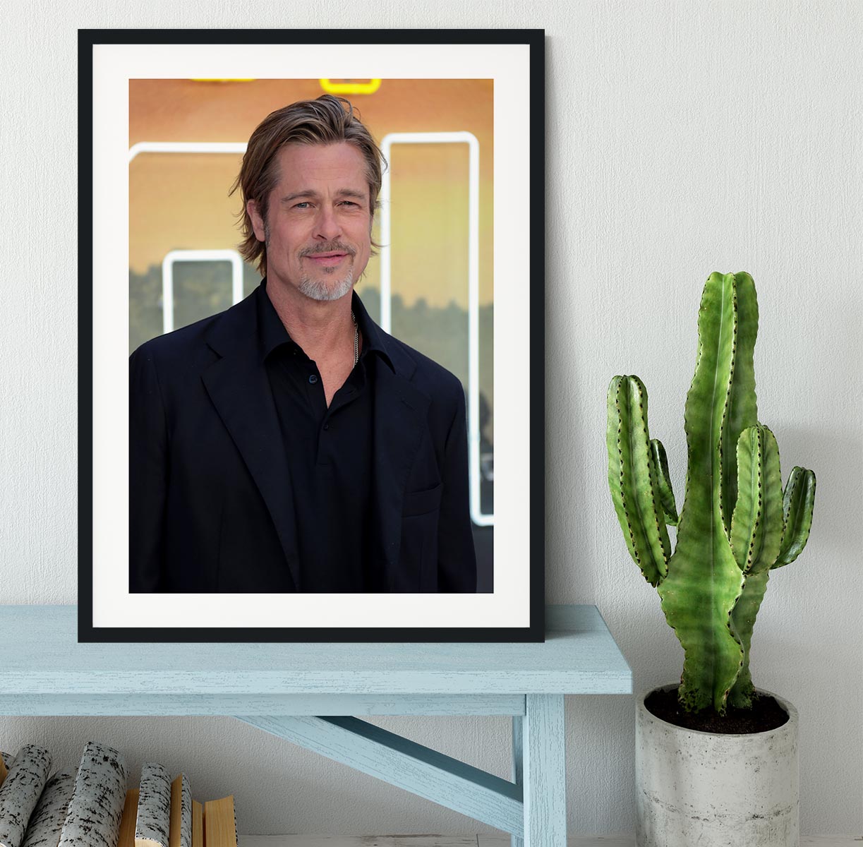 Brad Pitt Once Upon A Time In Hollywood Premiere London Framed Print - Canvas Art Rocks - 1