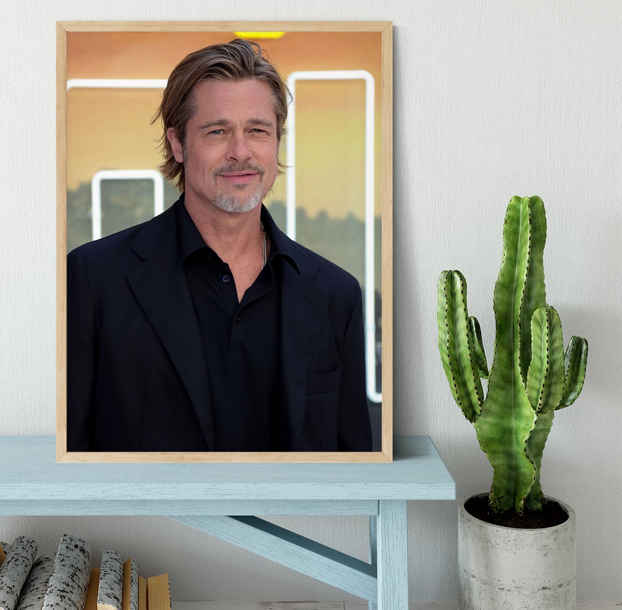Brad Pitt Once Upon A Time In Hollywood Premiere London Framed Print - Canvas Art Rocks - 4
