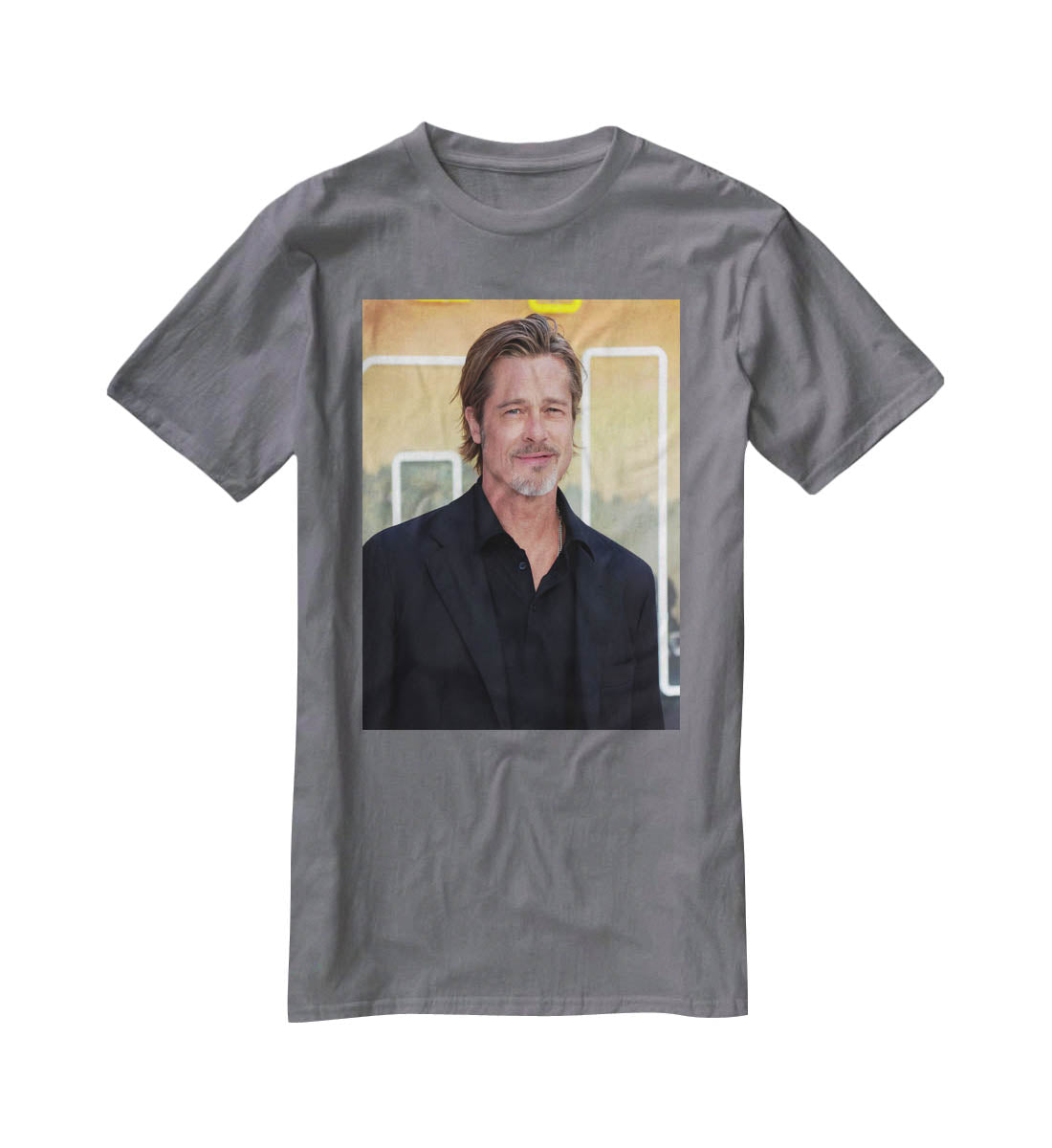 Brad Pitt Once Upon A Time In Hollywood Premiere London T-Shirt - Canvas Art Rocks - 3