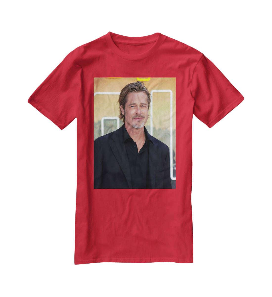 Brad Pitt Once Upon A Time In Hollywood Premiere London T-Shirt - Canvas Art Rocks - 4