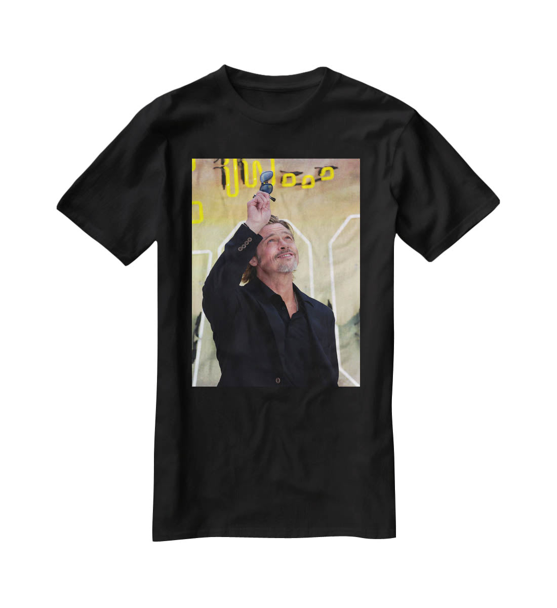 Brad Pitt Once Upon A Time In Hollywood Premiere UK T-Shirt - Canvas Art Rocks - 1