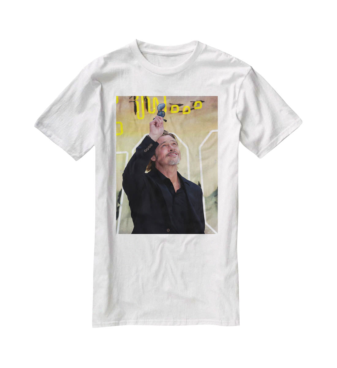 Brad Pitt Once Upon A Time In Hollywood Premiere UK T-Shirt - Canvas Art Rocks - 5