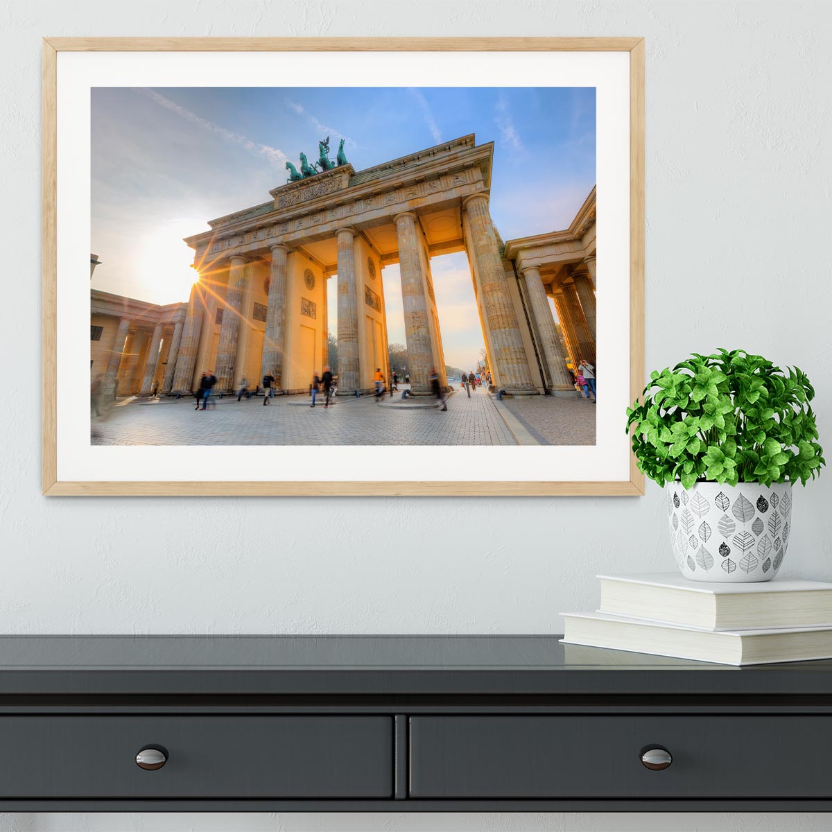 Brandenburg gate Framed Print - Canvas Art Rocks - 3