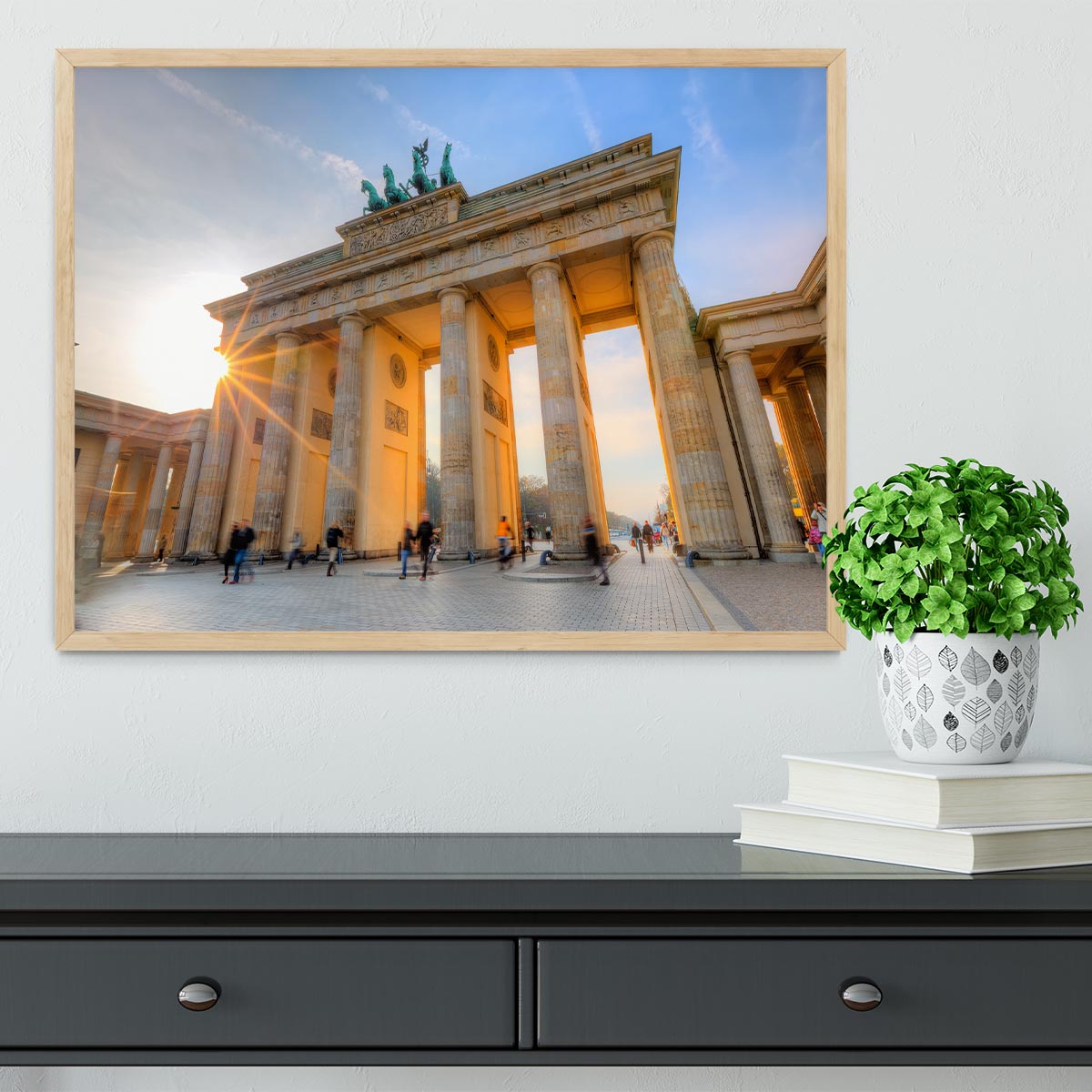 Brandenburg gate Framed Print - Canvas Art Rocks - 4