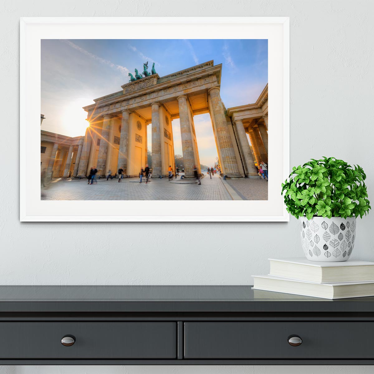 Brandenburg gate Framed Print - Canvas Art Rocks - 5