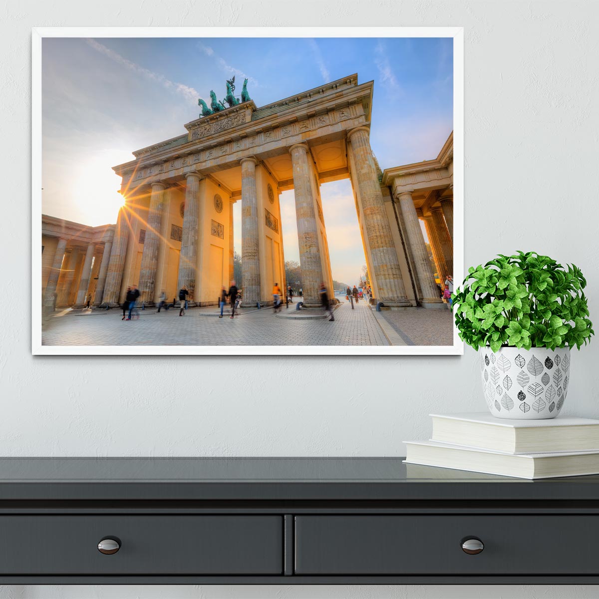 Brandenburg gate Framed Print - Canvas Art Rocks -6