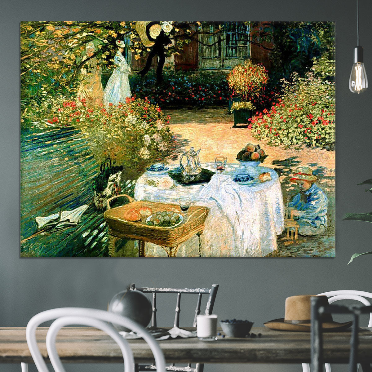 Breakfast by Monet Canvas Print or Poster - Canvas Art Rocks - 3