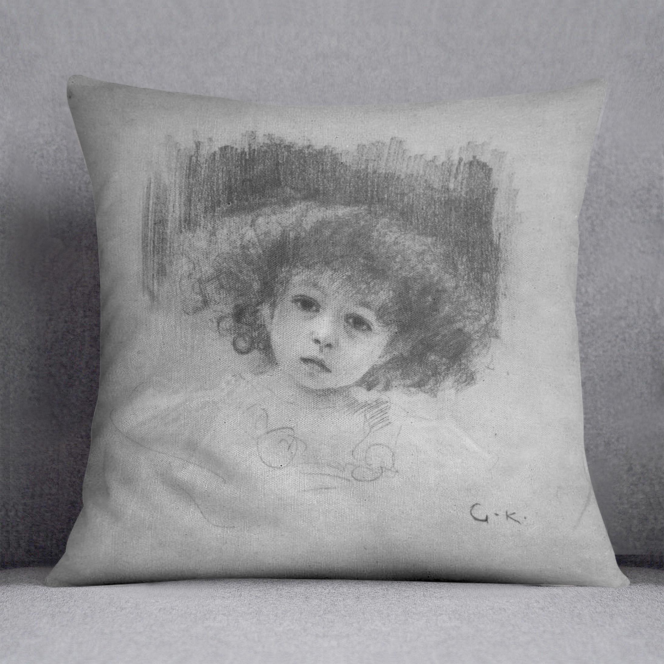 Breast image of a child by Klimt Cushion