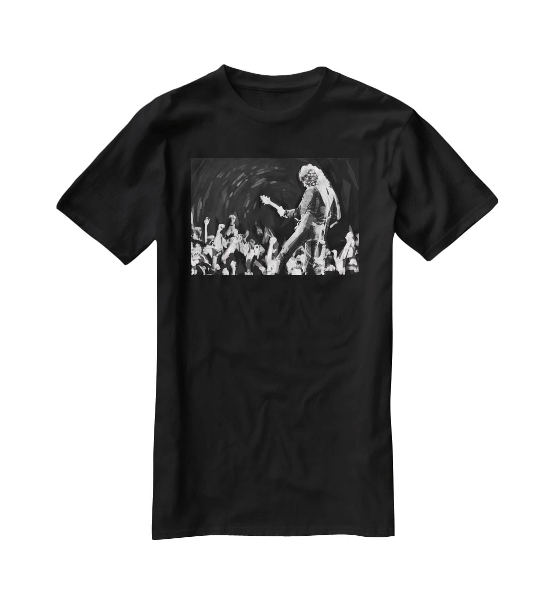 Brian May of Queen Pop Art T-Shirt - Canvas Art Rocks - 1