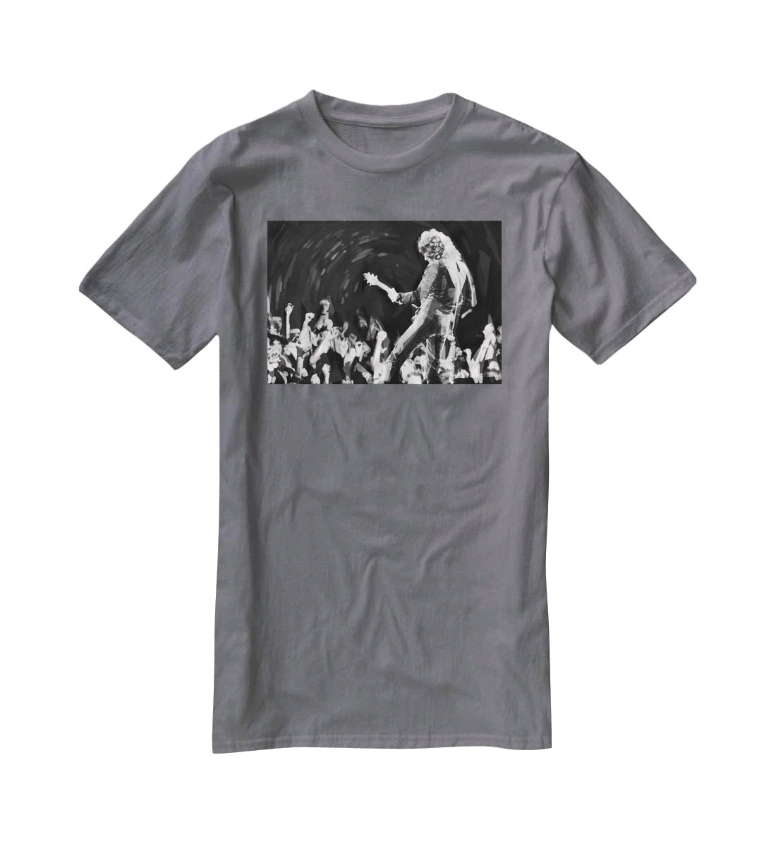 Brian May of Queen Pop Art T-Shirt - Canvas Art Rocks - 3