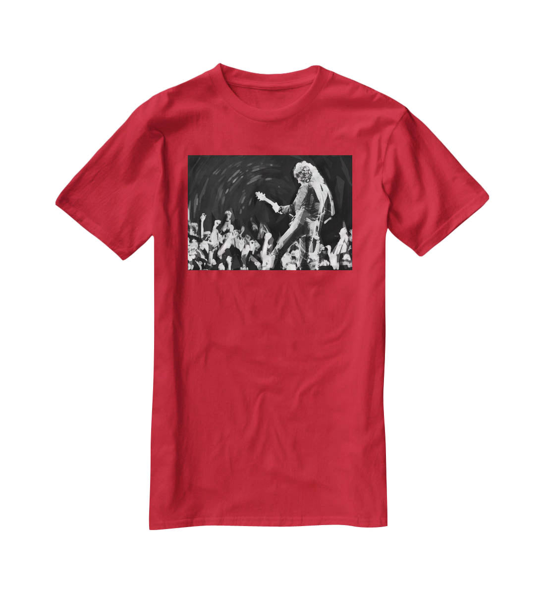Brian May of Queen Pop Art T-Shirt - Canvas Art Rocks - 4