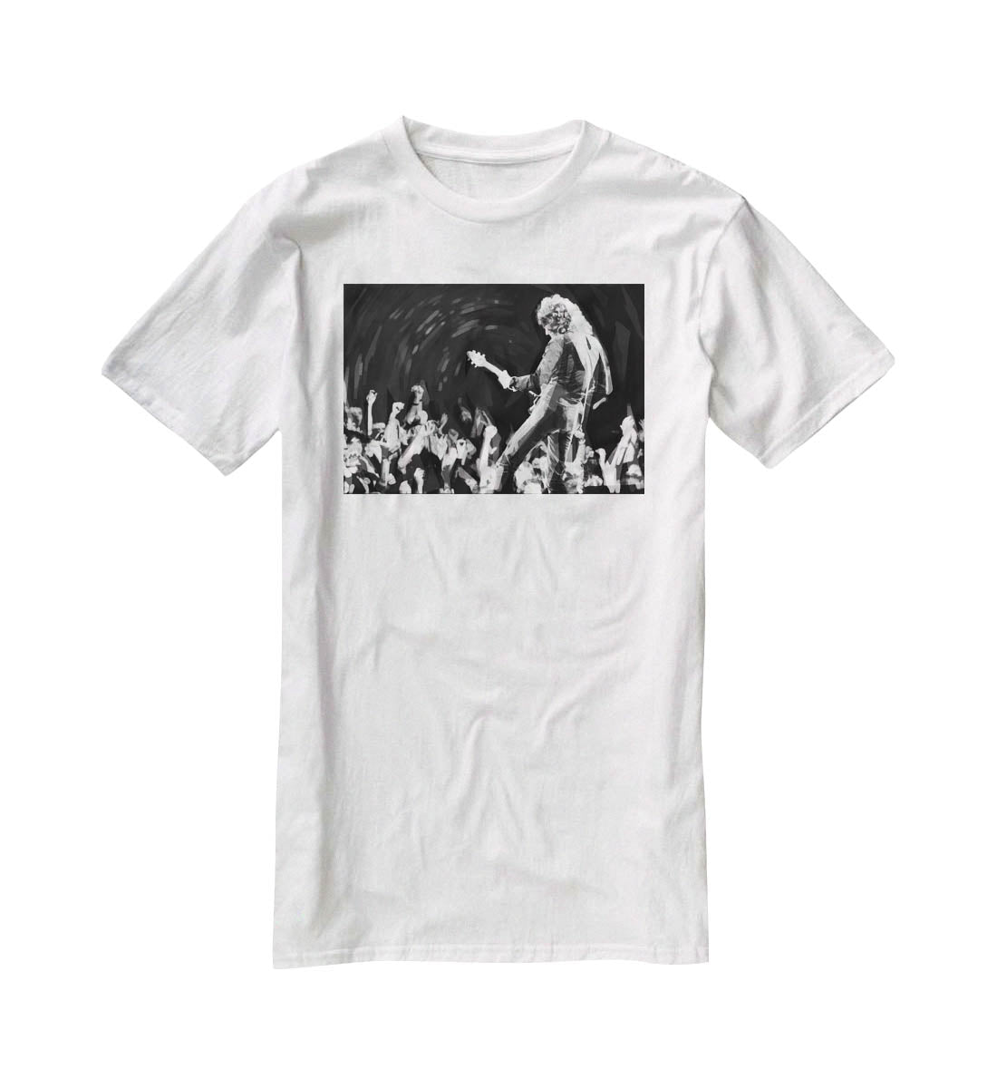 Brian May of Queen Pop Art T-Shirt - Canvas Art Rocks - 5