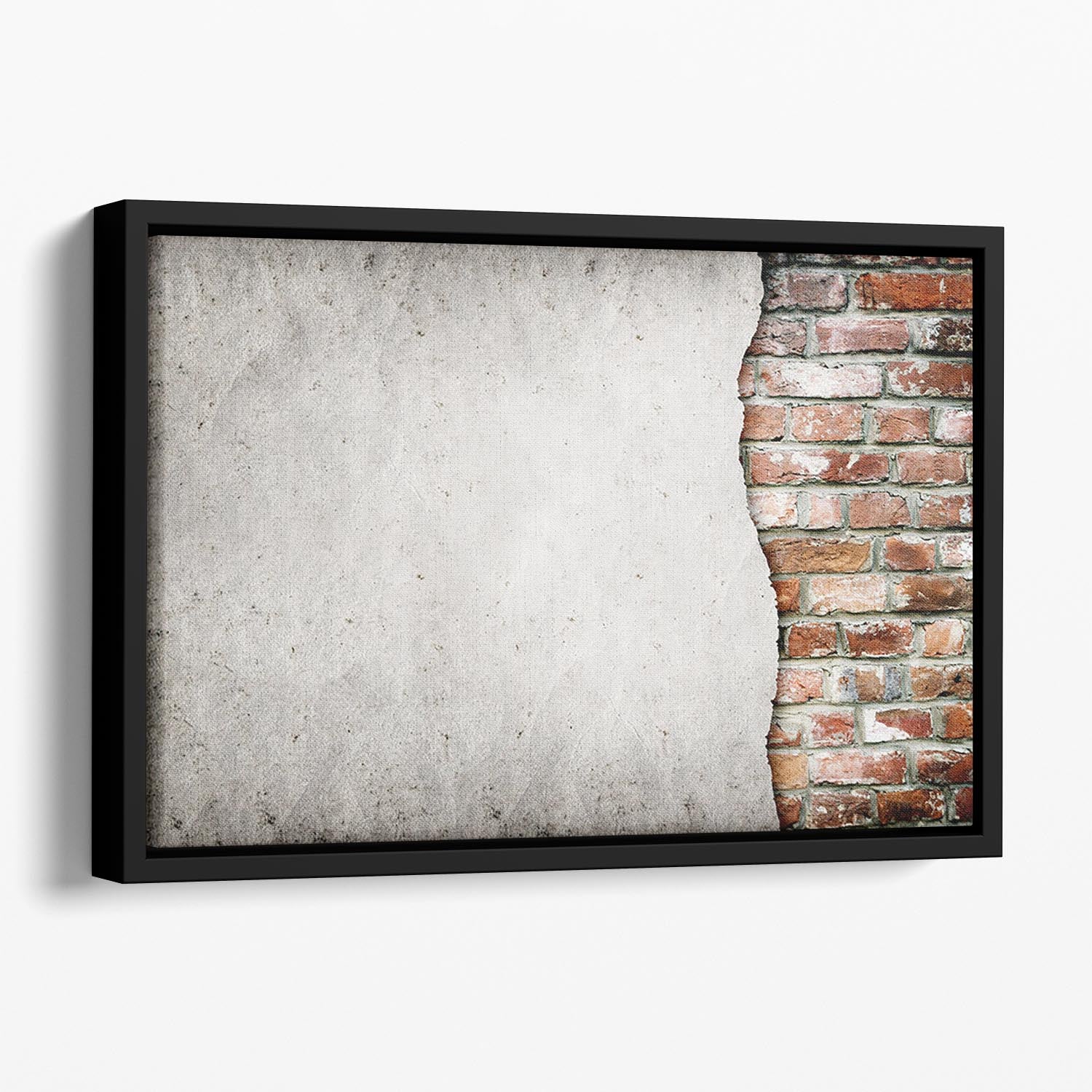 Brick Floating Framed Canvas - Canvas Art Rocks - 1