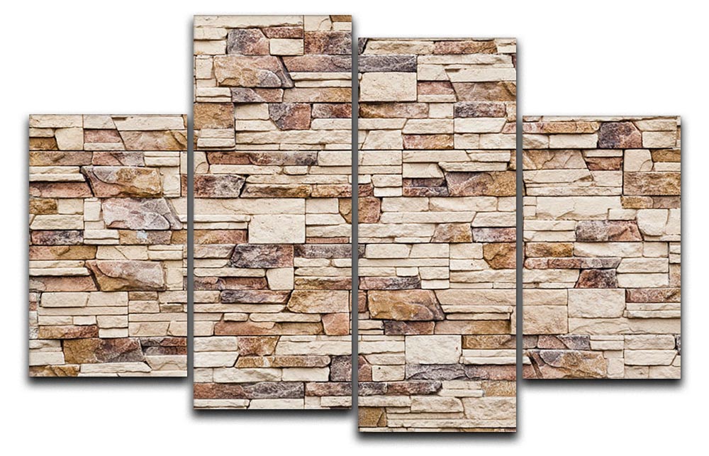 Brick wall 4 Split Panel Canvas - Canvas Art Rocks - 1