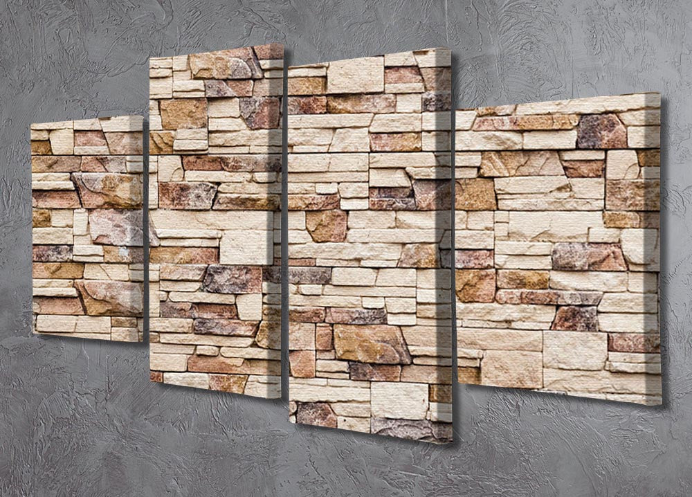 Brick wall 4 Split Panel Canvas - Canvas Art Rocks - 2