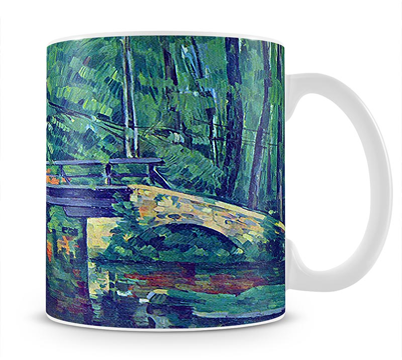 Bridge in the forest by Cezanne Mug - Canvas Art Rocks - 1