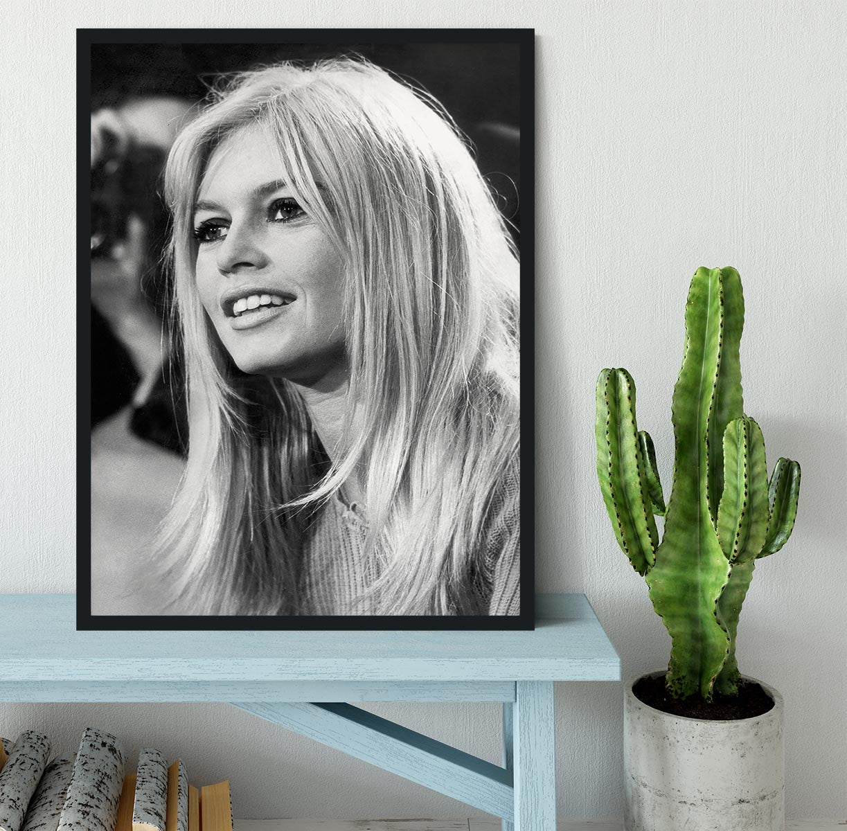 Brigitte Bardot in 1966 Framed Print - Canvas Art Rocks - 2