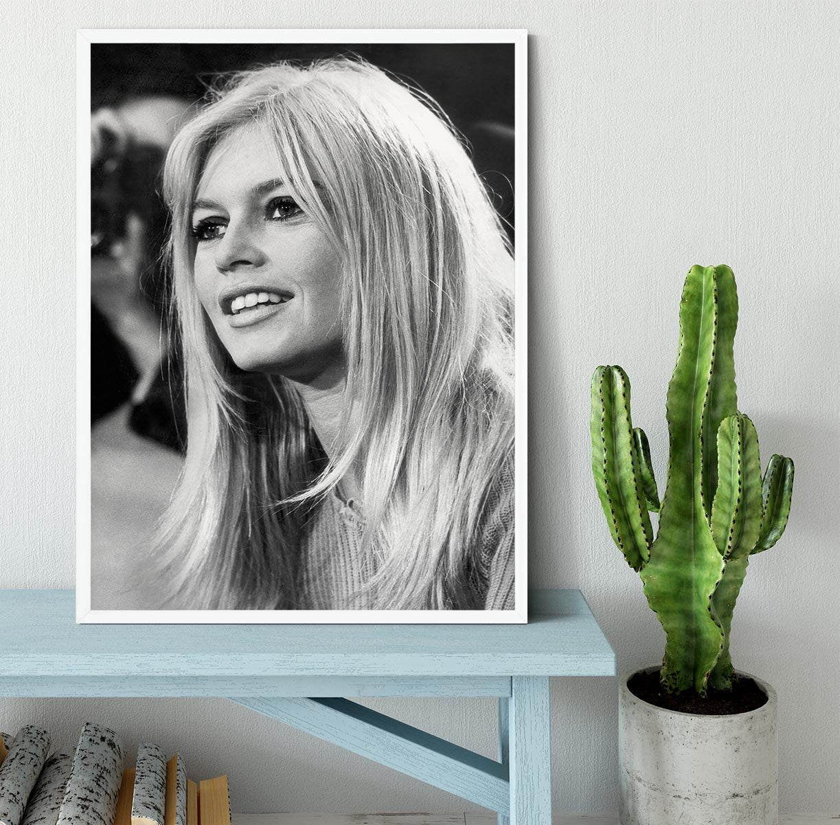Brigitte Bardot in 1966 Framed Print - Canvas Art Rocks -6