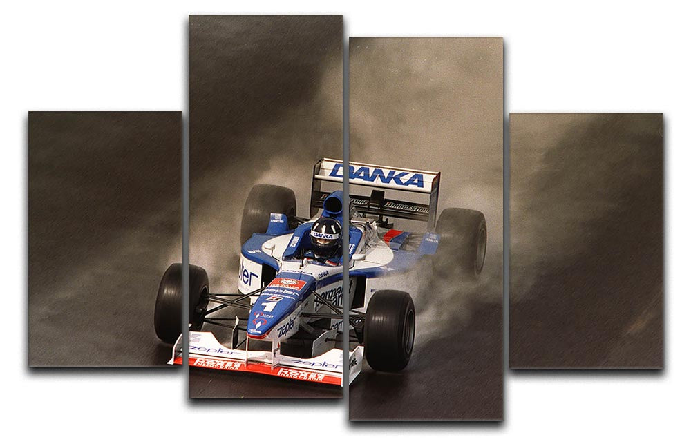 British Grand Prix at Silverstone 1997 4 Split Panel Canvas - Canvas Art Rocks - 1