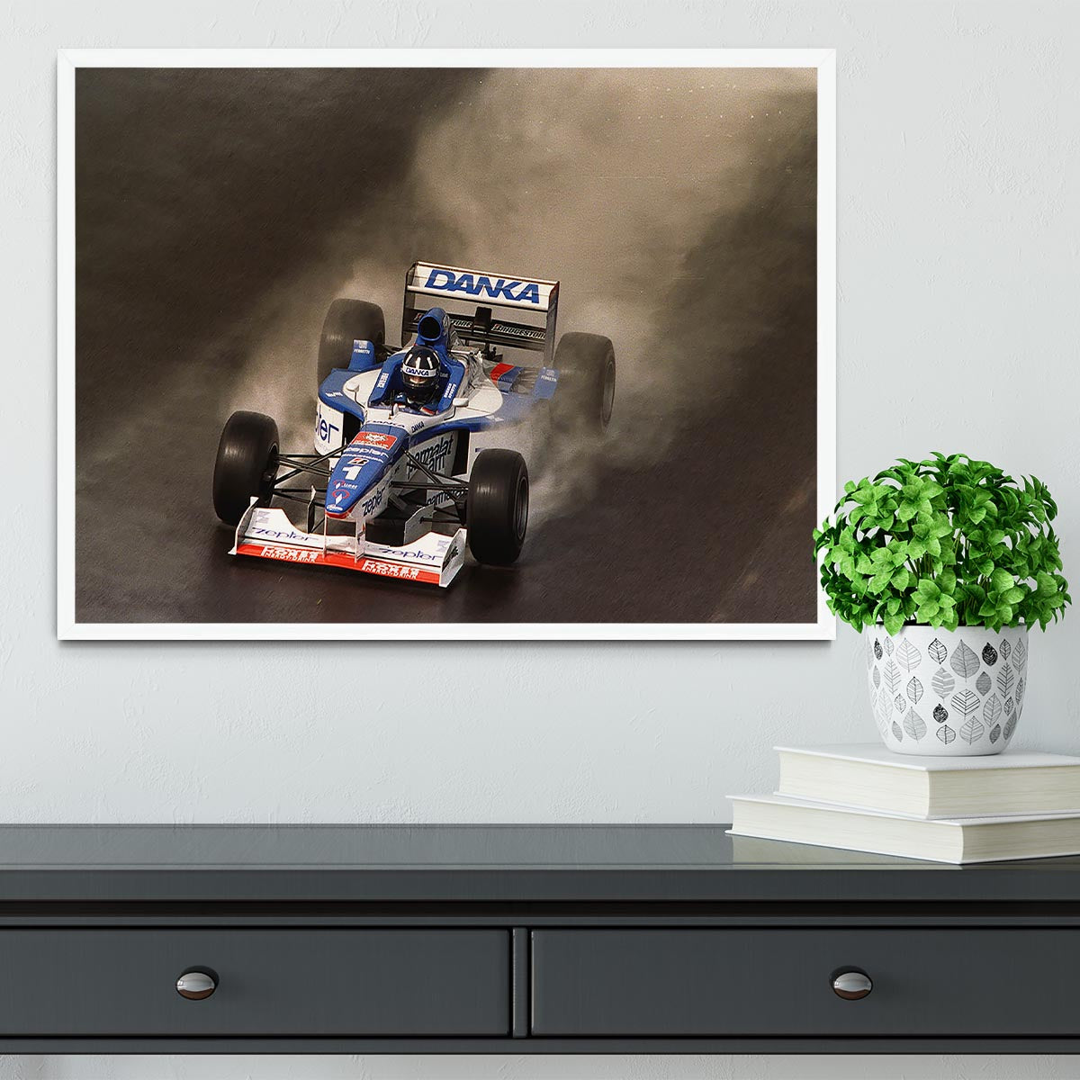 British Grand Prix at Silverstone 1997 Framed Print - Canvas Art Rocks -6