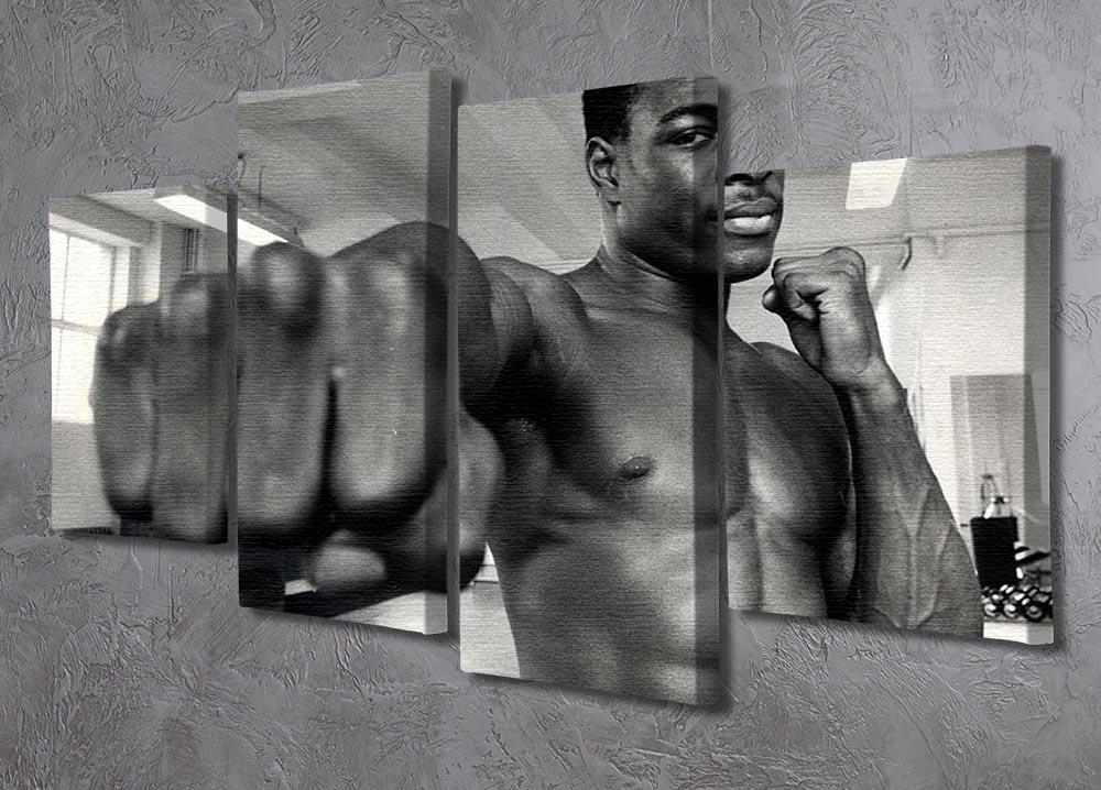 British boxer Frank Bruno 4 Split Panel Canvas - Canvas Art Rocks - 2