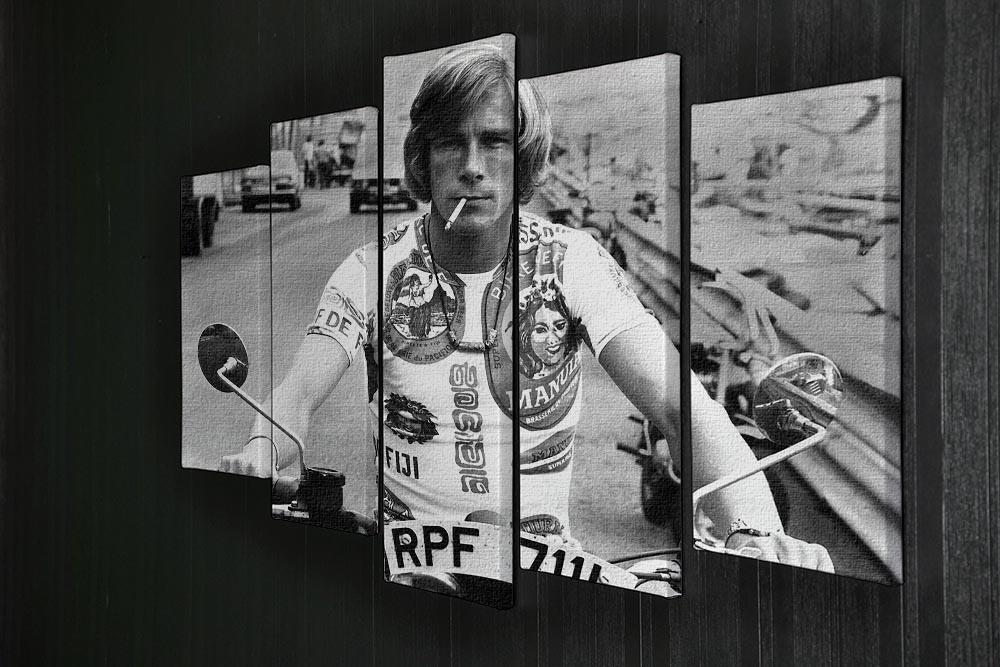 British racing driver James Hunt 5 Split Panel Canvas - Canvas Art Rocks - 2