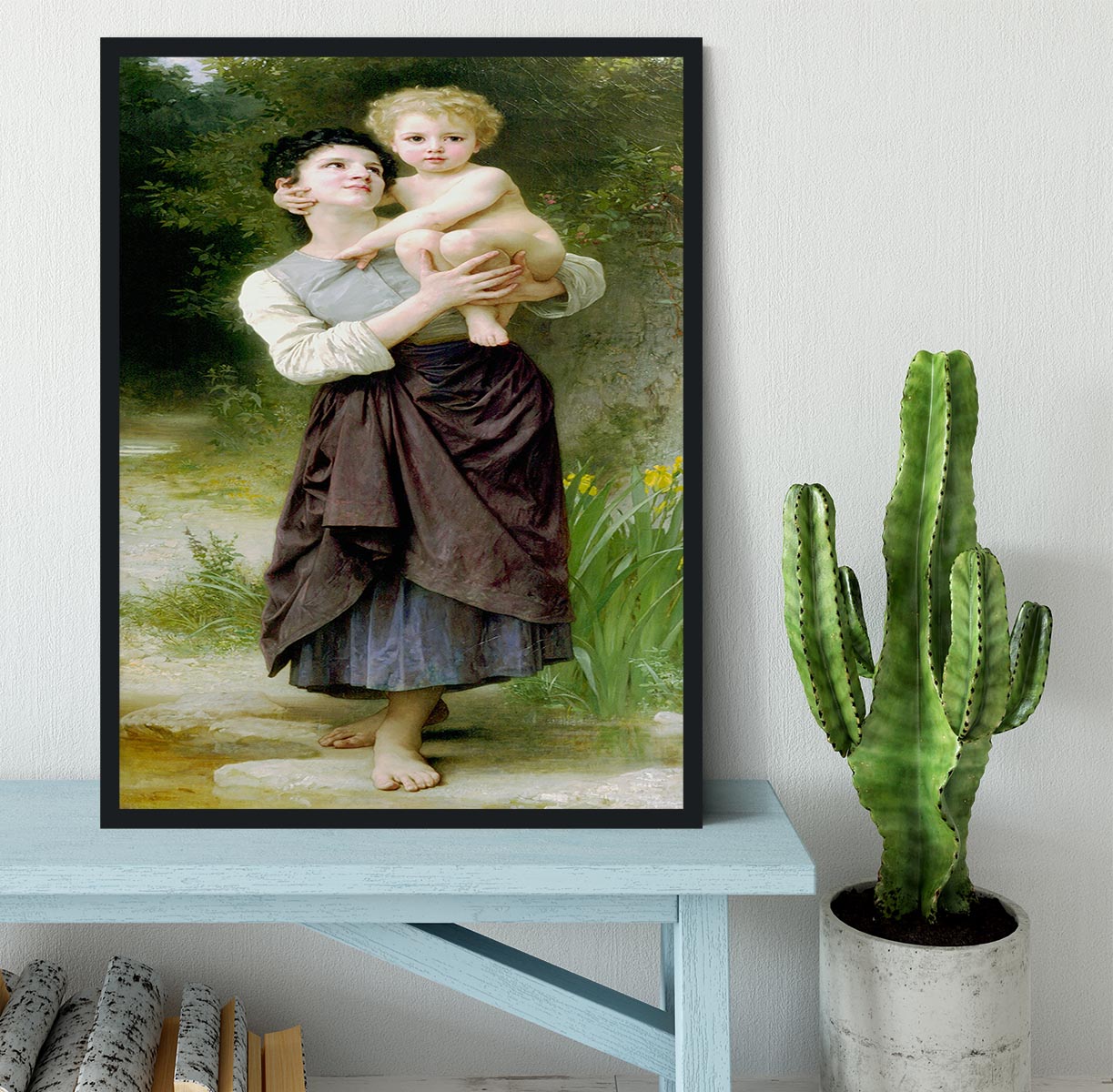Brother And Sister By Bouguereau Framed Print - Canvas Art Rocks - 2