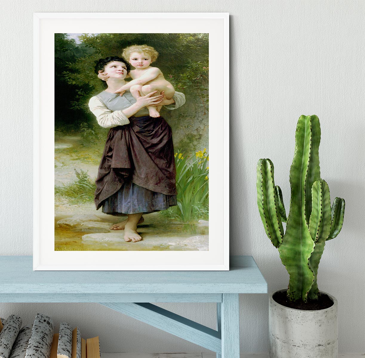 Brother And Sister By Bouguereau Framed Print - Canvas Art Rocks - 5