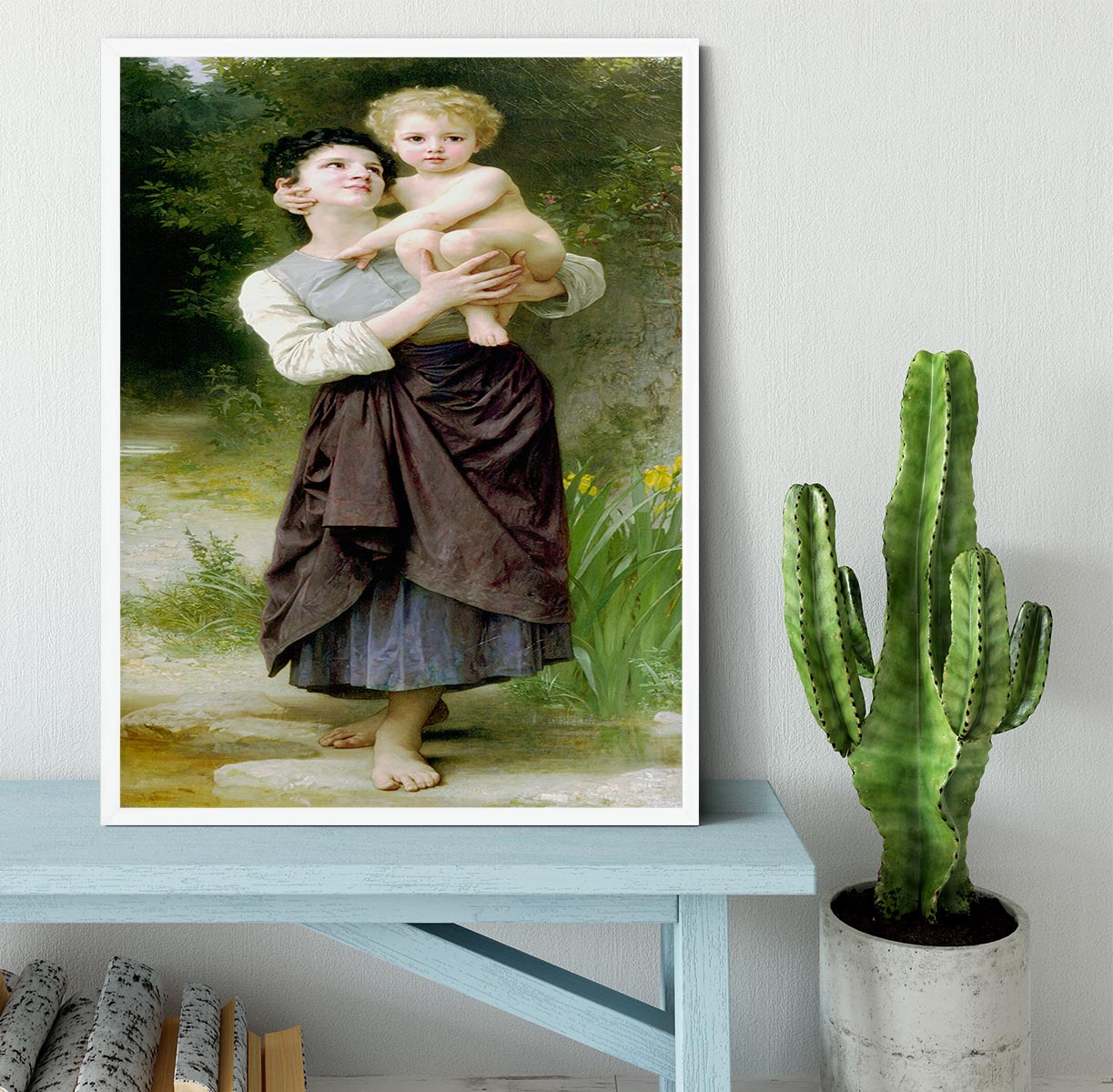 Brother And Sister By Bouguereau Framed Print - Canvas Art Rocks -6