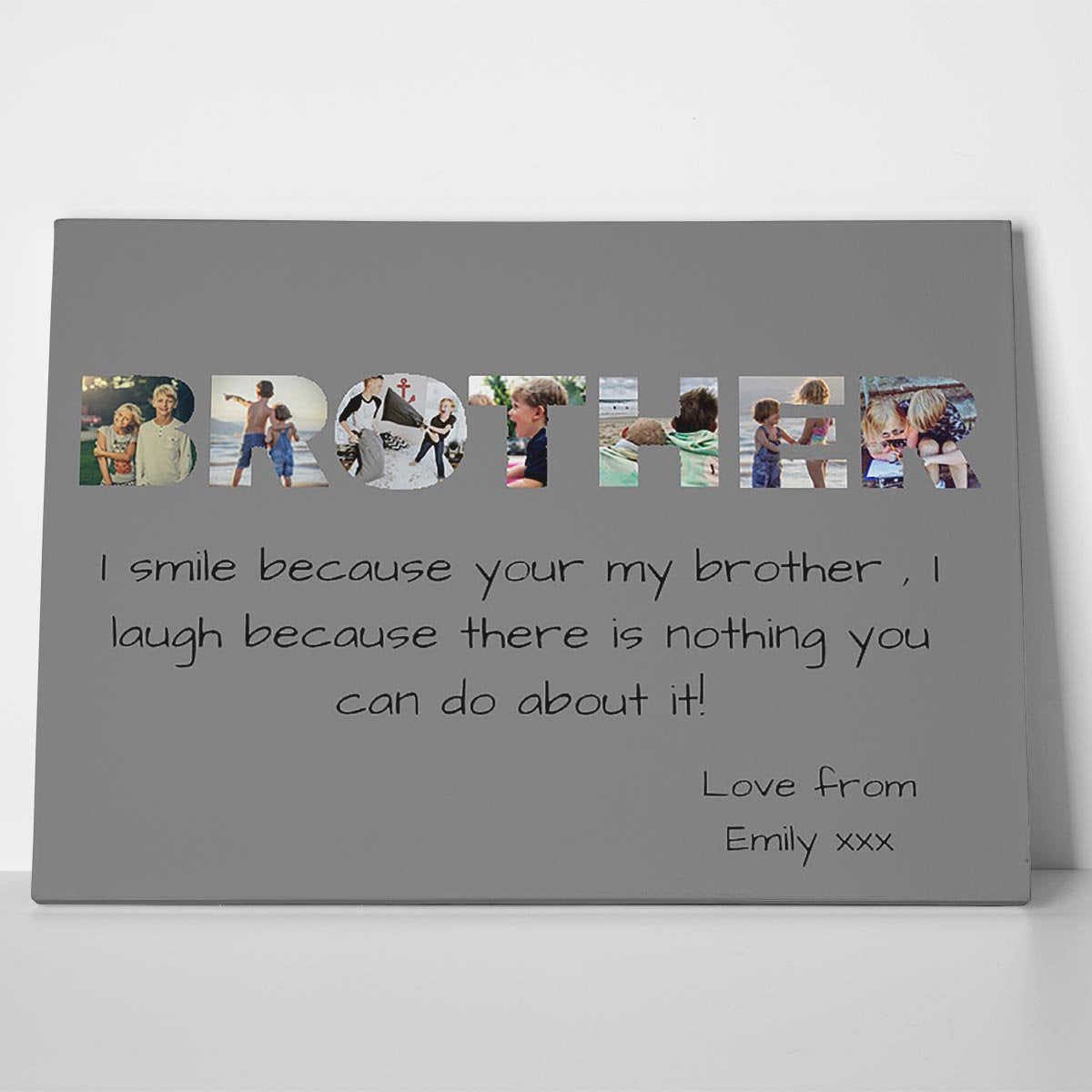 Brother Photo Canvas Print