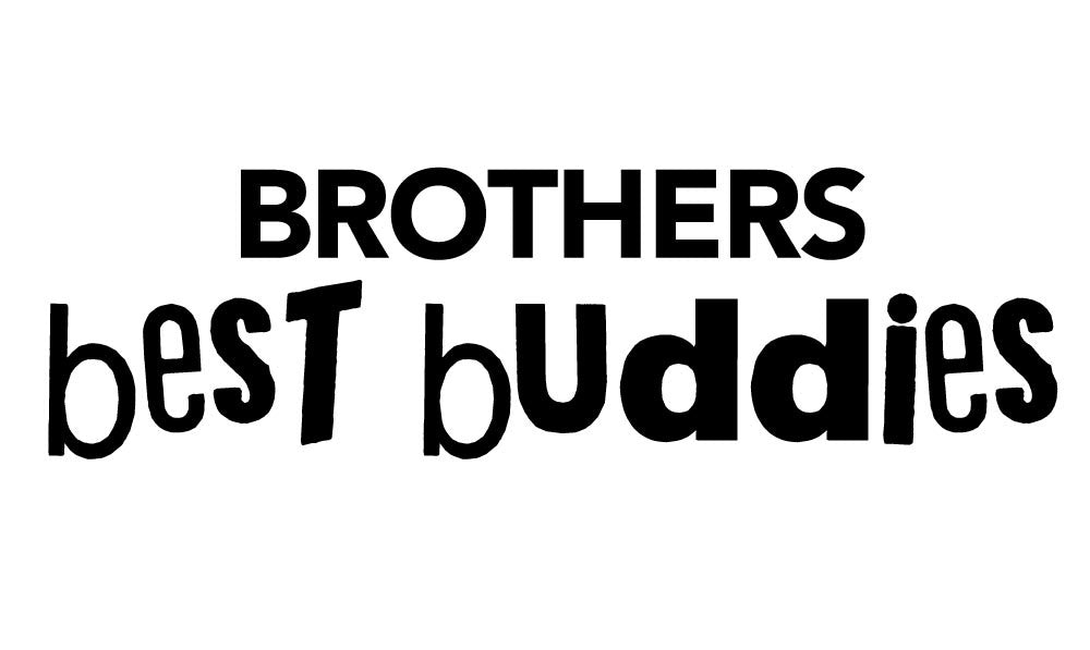 Brothers Best Buddies Wall Sticker - Canvas Art Rocks - 2