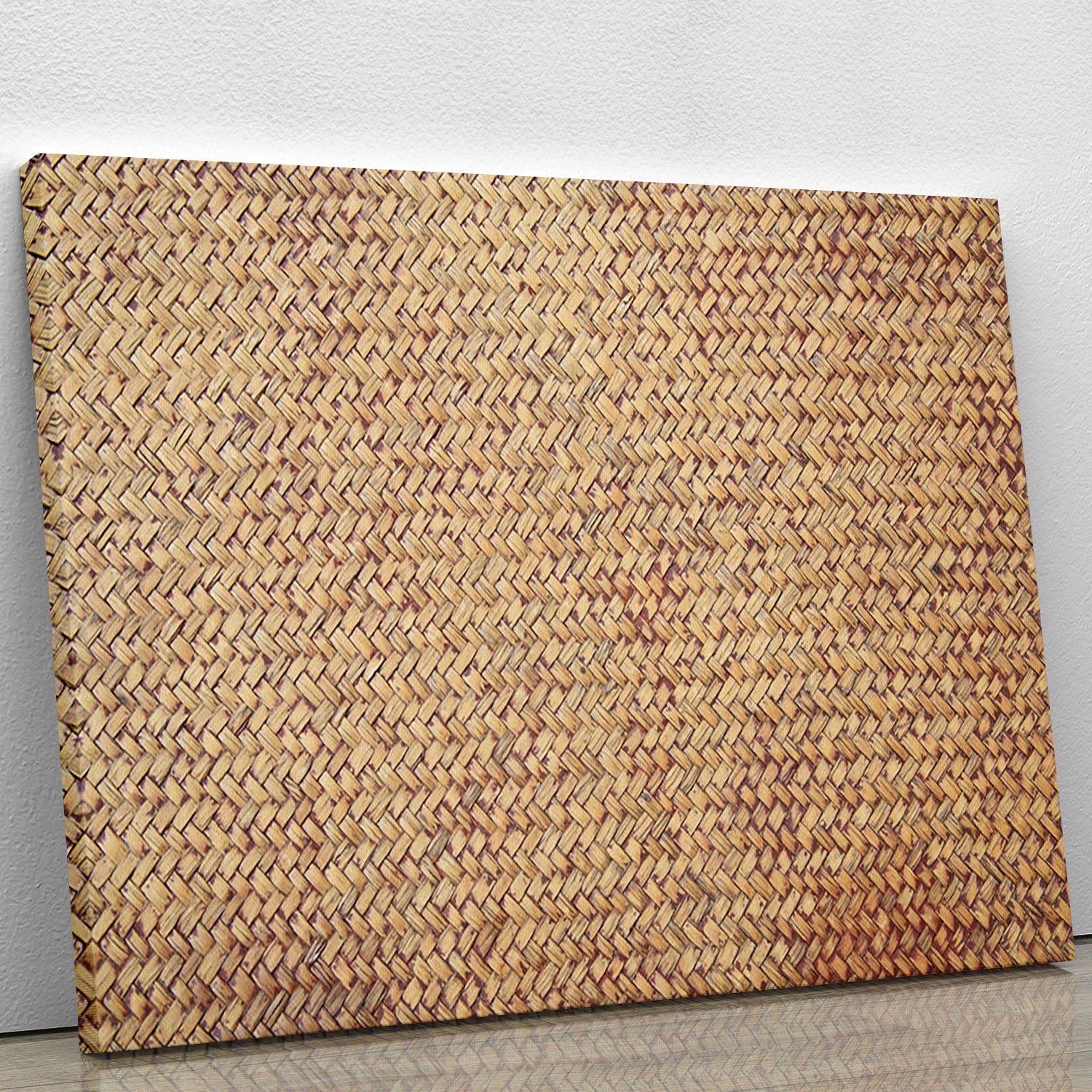 Brown rattan weave Canvas Print or Poster - Canvas Art Rocks - 1