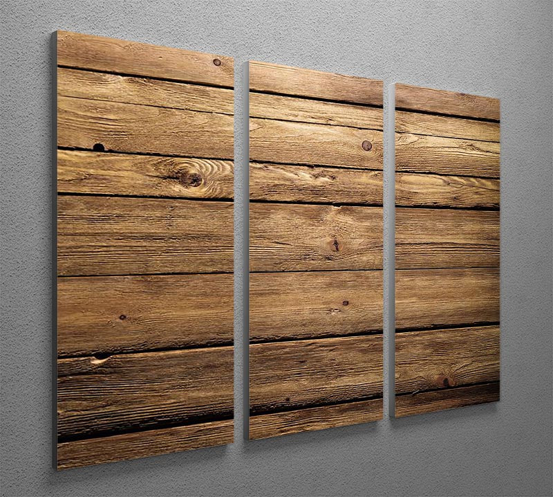 Brown wood texture 3 Split Panel Canvas Print - Canvas Art Rocks - 2