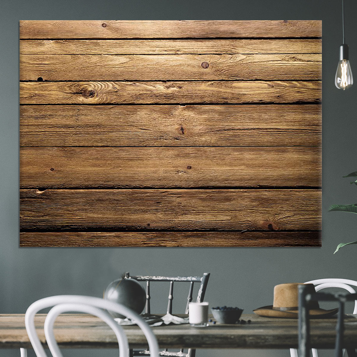 Brown wood texture Canvas Print or Poster - Canvas Art Rocks - 3