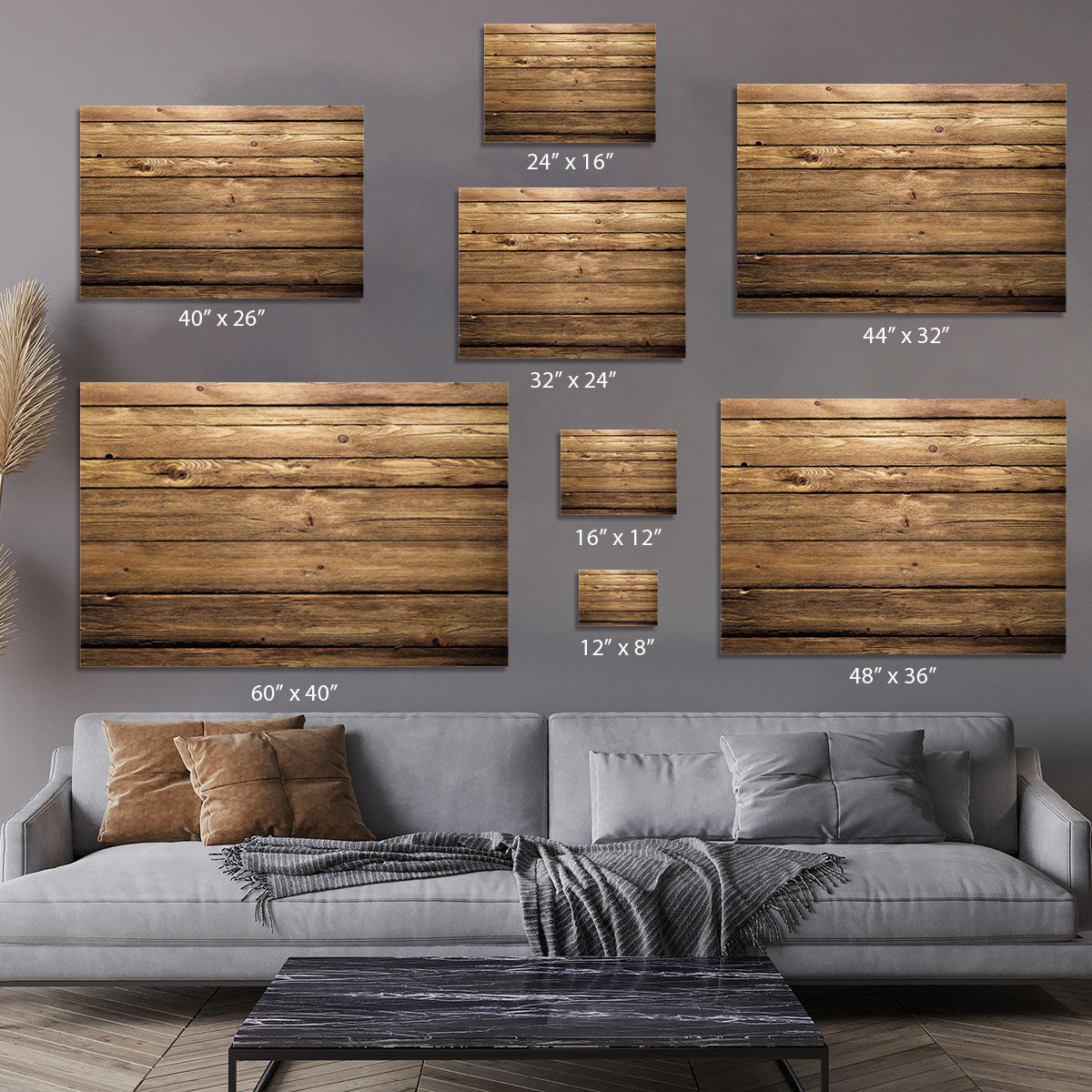 Brown wood texture Canvas Print or Poster - Canvas Art Rocks - 7