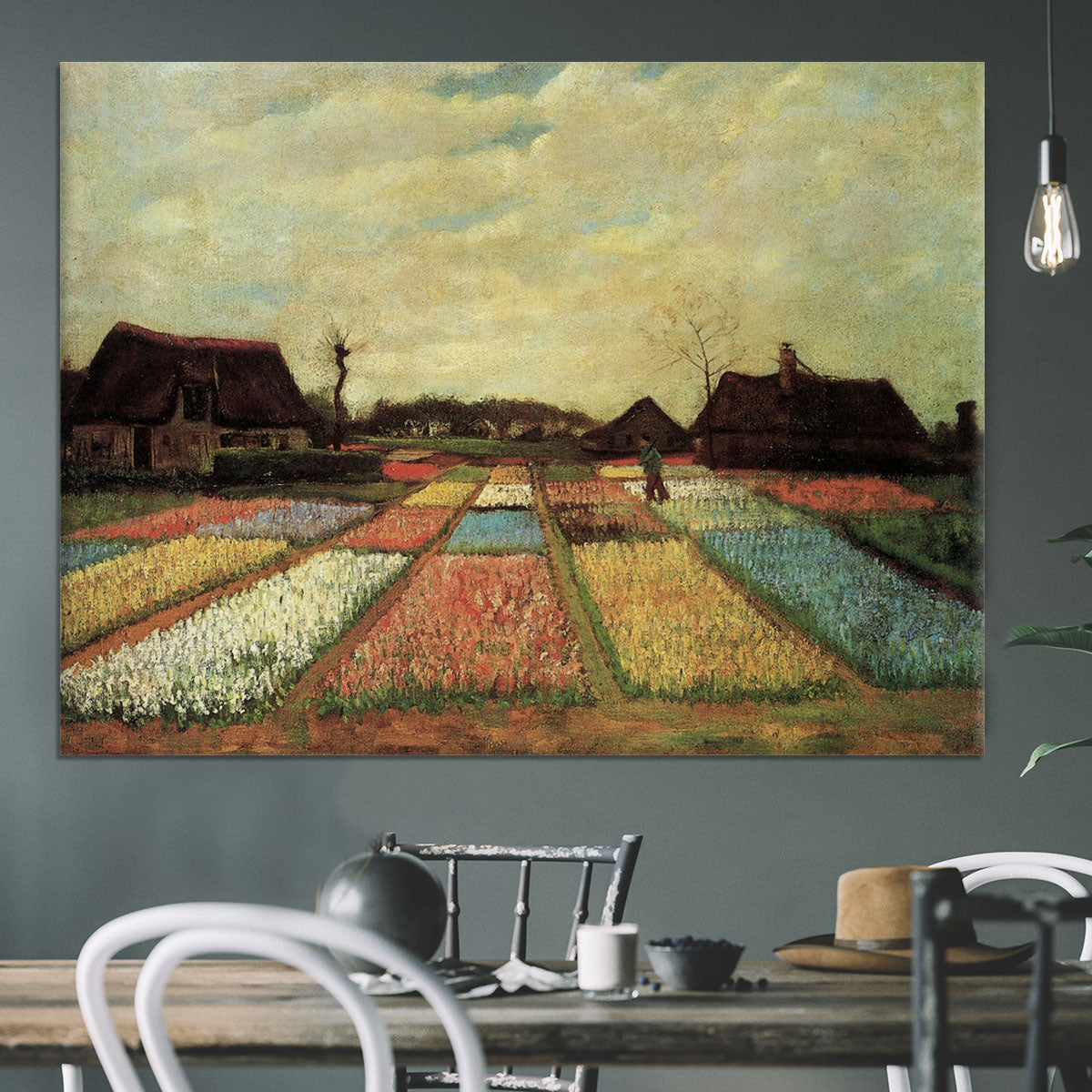 Bulb Fields by Van Gogh Canvas Print or Poster - Canvas Art Rocks - 3