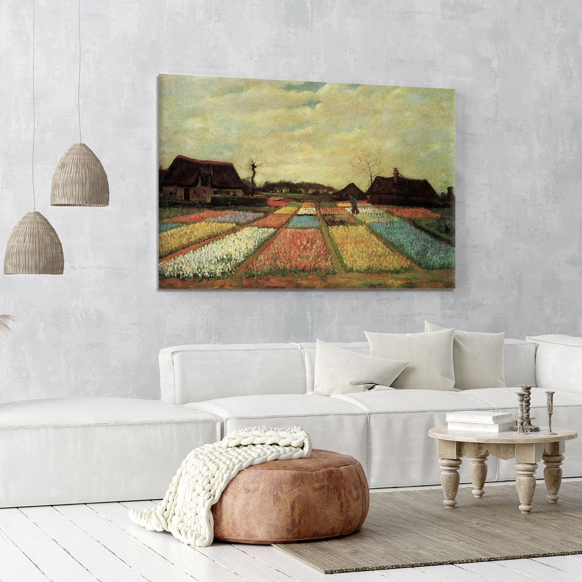 Bulb Fields by Van Gogh Canvas Print or Poster - Canvas Art Rocks - 6