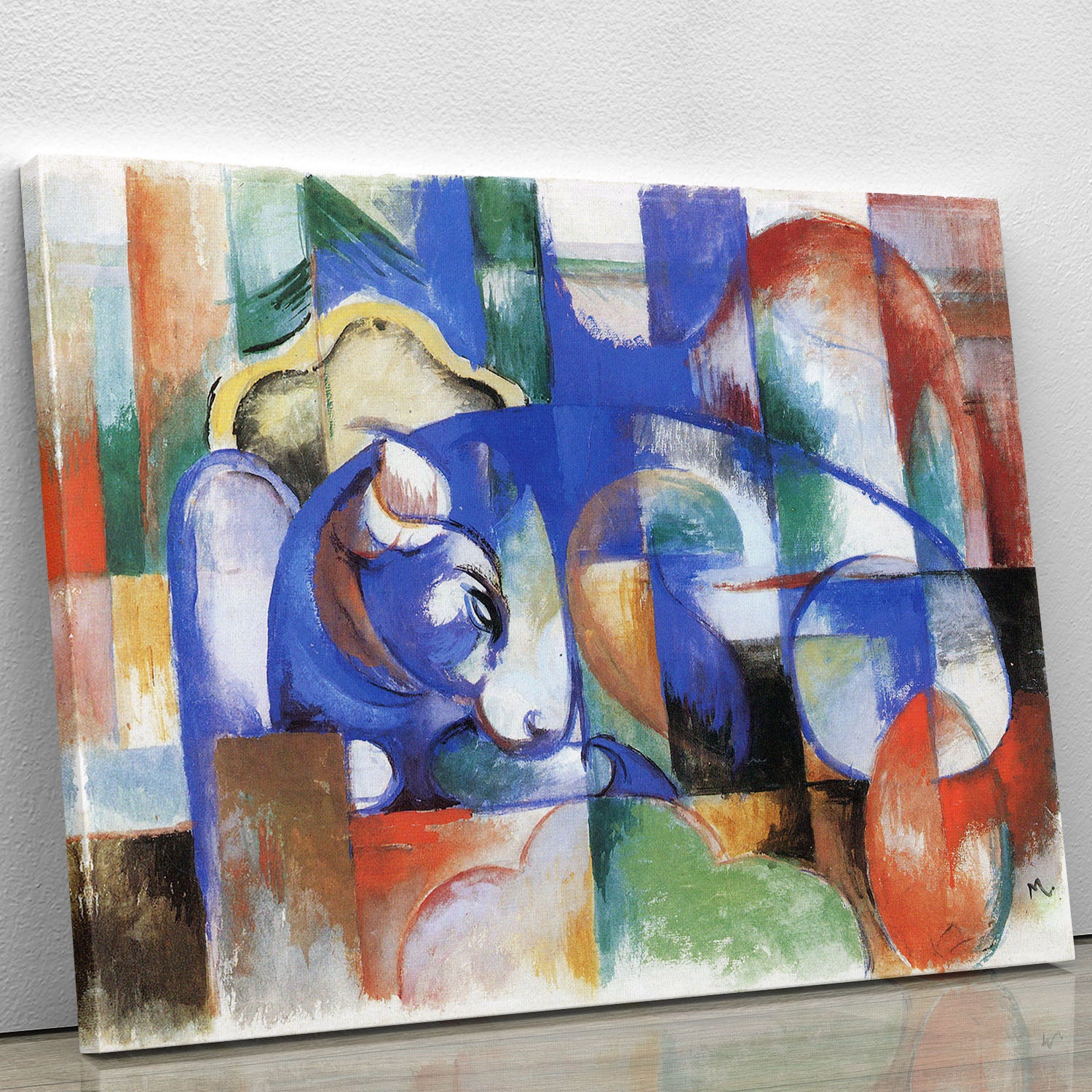 Bull by Franz Marc Canvas Print or Poster - Canvas Art Rocks - 1