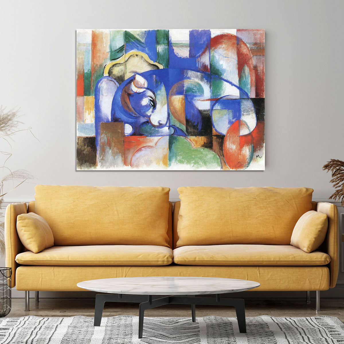 Bull by Franz Marc Canvas Print or Poster - Canvas Art Rocks - 4