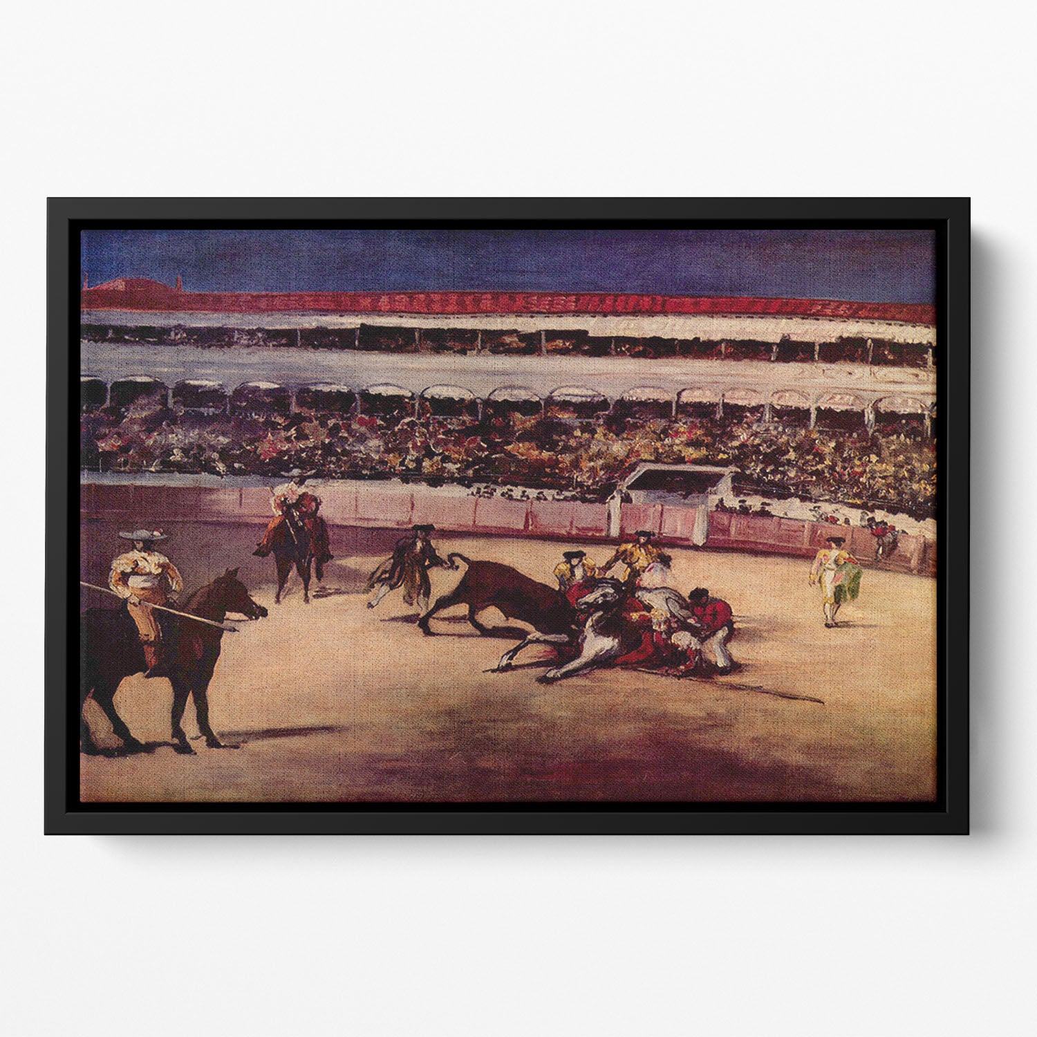 Bullfight by Manet Floating Framed Canvas