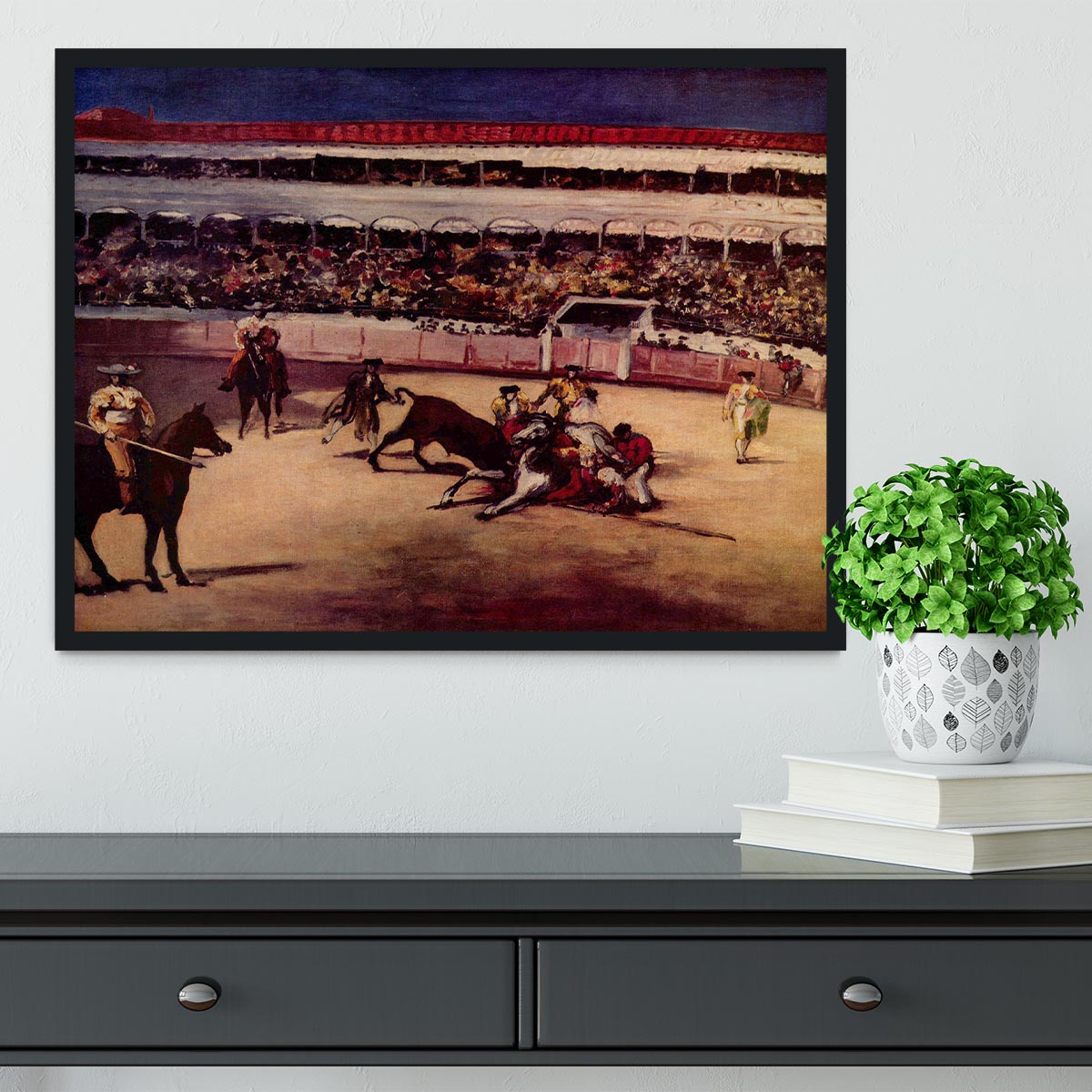 Bullfight by Manet Framed Print - Canvas Art Rocks - 2